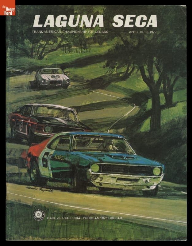 Program, Laguna Seca Trans-American Championship for Sedans, April 18-19, 1970
