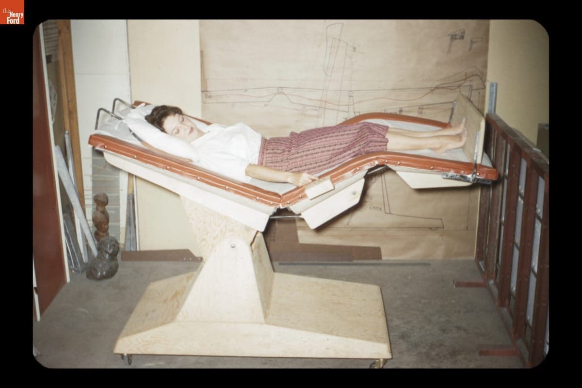 Hospital Bed Designed by Robert Propst, August 1960