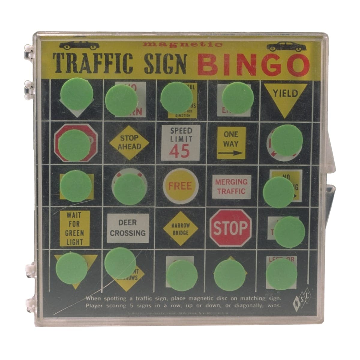"Traffic Sign Bingo" Game, 1960-1970