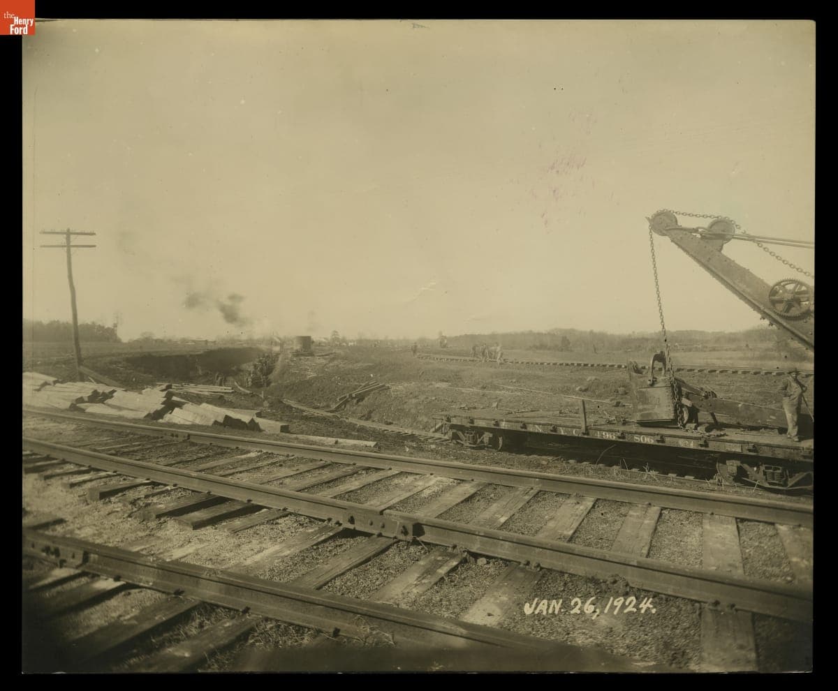 Construction Progress, Ford Motor Company Assembly Plant, Charlotte, North Carolina, January 26, 1924