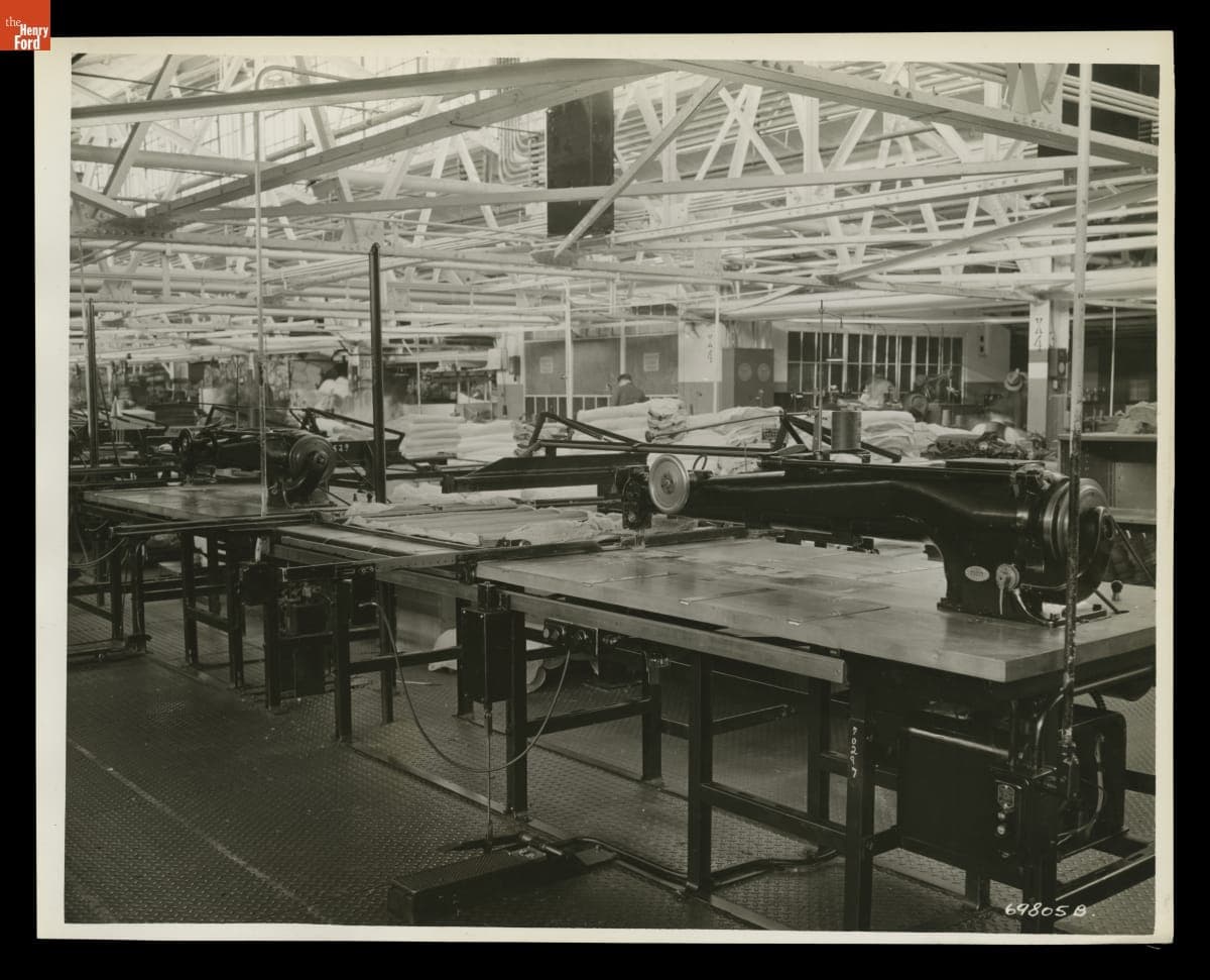 Sewing Machines in B Building at Ford Motor Company Rouge Plant, February 1938
