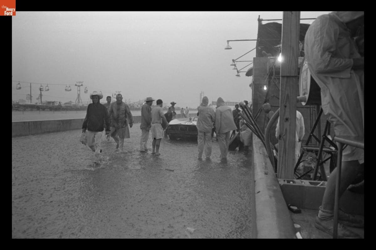 Flooding at the 12 Hours of Sebring Race, March 27, 1965