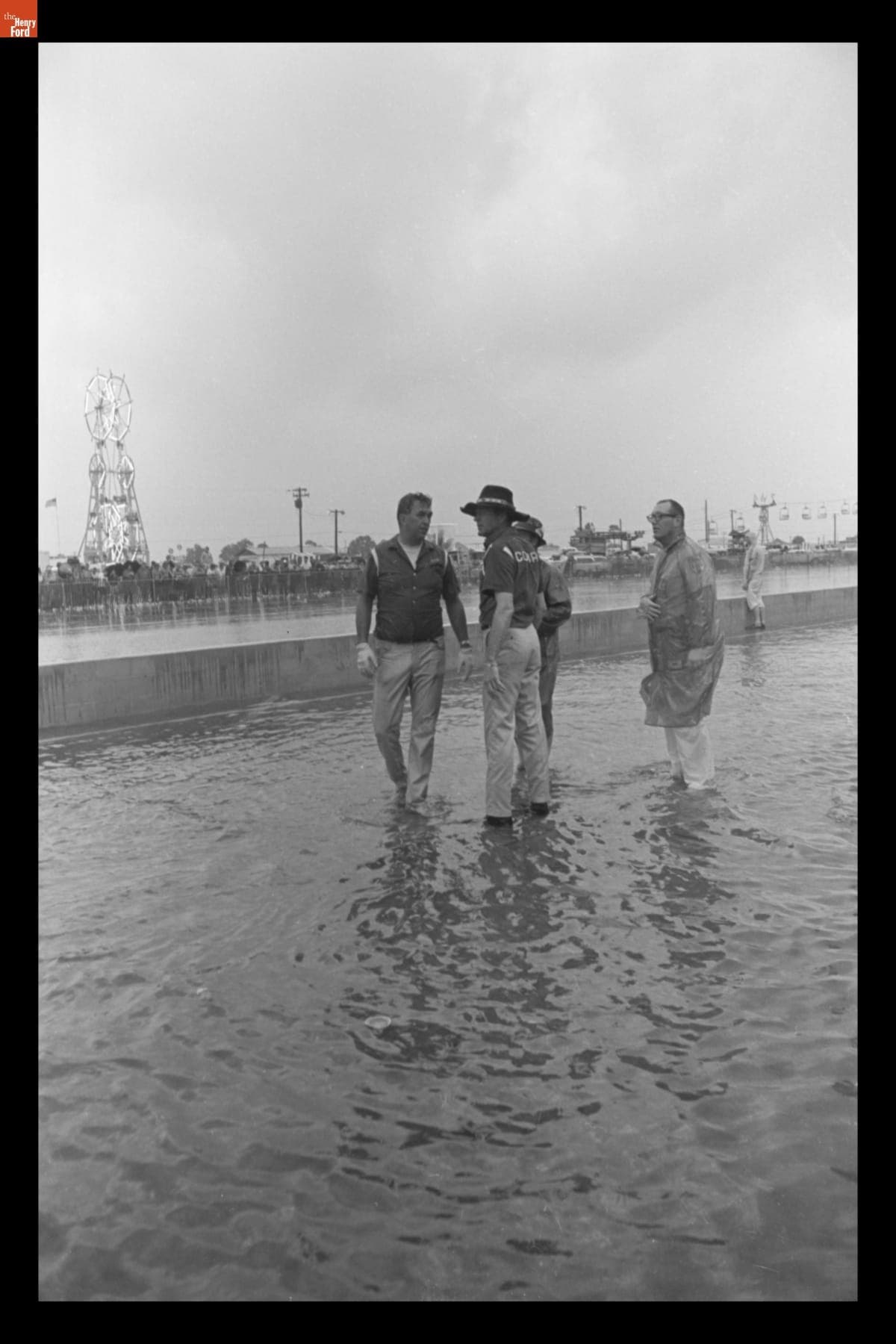 Flooding at the 12 Hours of Sebring Race, March 27, 1965