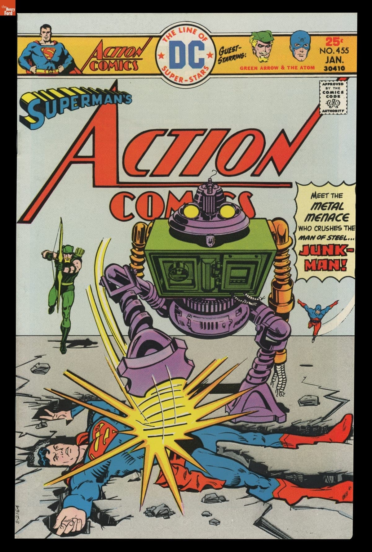 "Action Comics" (Superman) Comic Book for January 1976