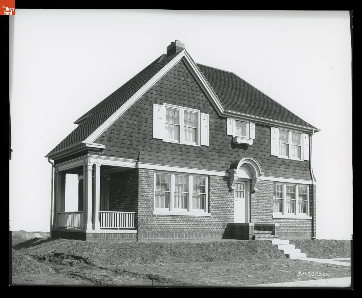 "Type F" Model Home in the Ford Homes District, Dearborn, Michigan, March 1920