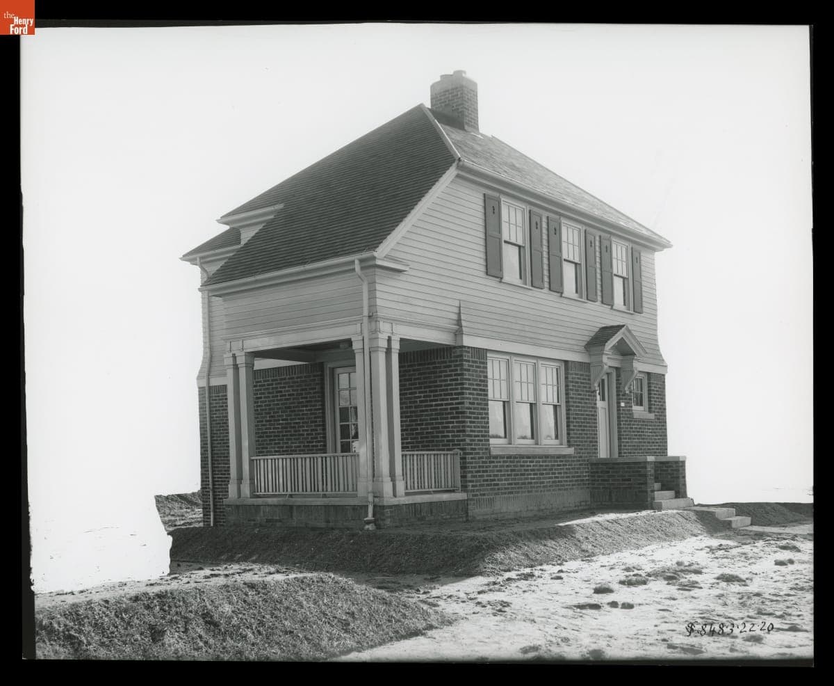 "Type E" Model Home in the Ford Homes District, Dearborn, Michigan, March 1920