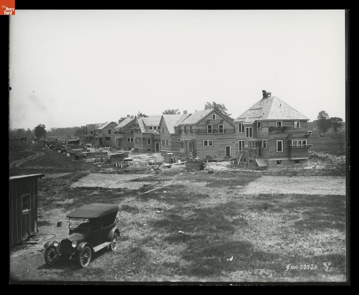 Construction Progress, Ford Homes District Employee Housing, Dearborn, Michigan, May 1920