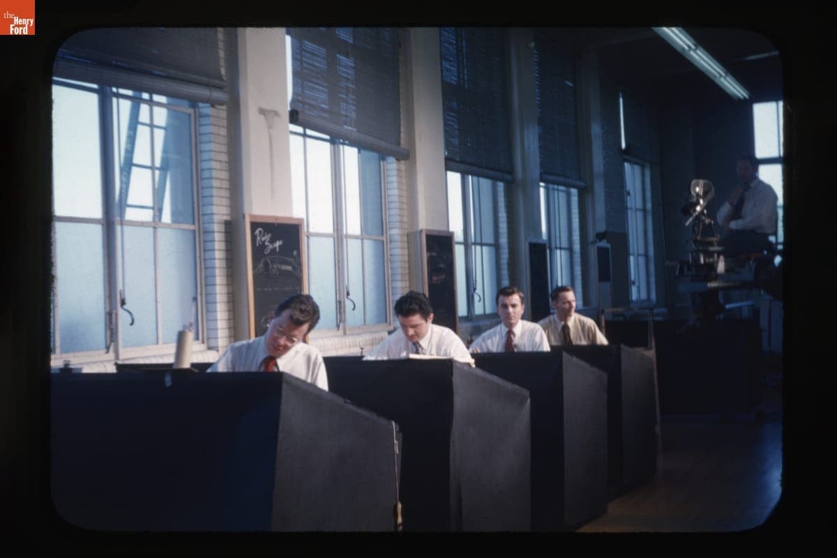 Advanced Design Group Working at Ford Motor Company Dearborn Engineering Laboratory, 1948