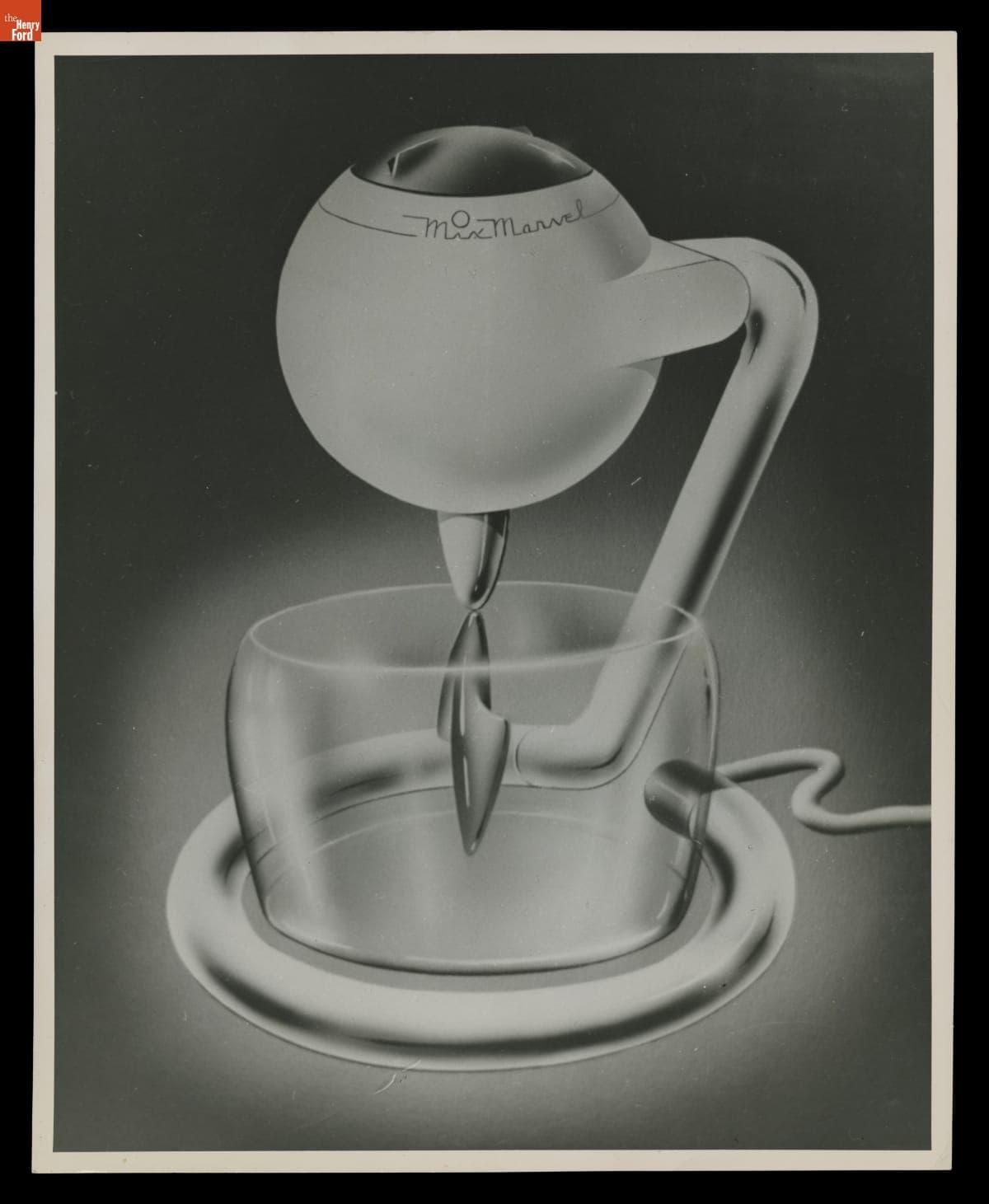 Design Rendering of "MixMarvel" Mixer by Elwood Paul Engel, 1942-1984