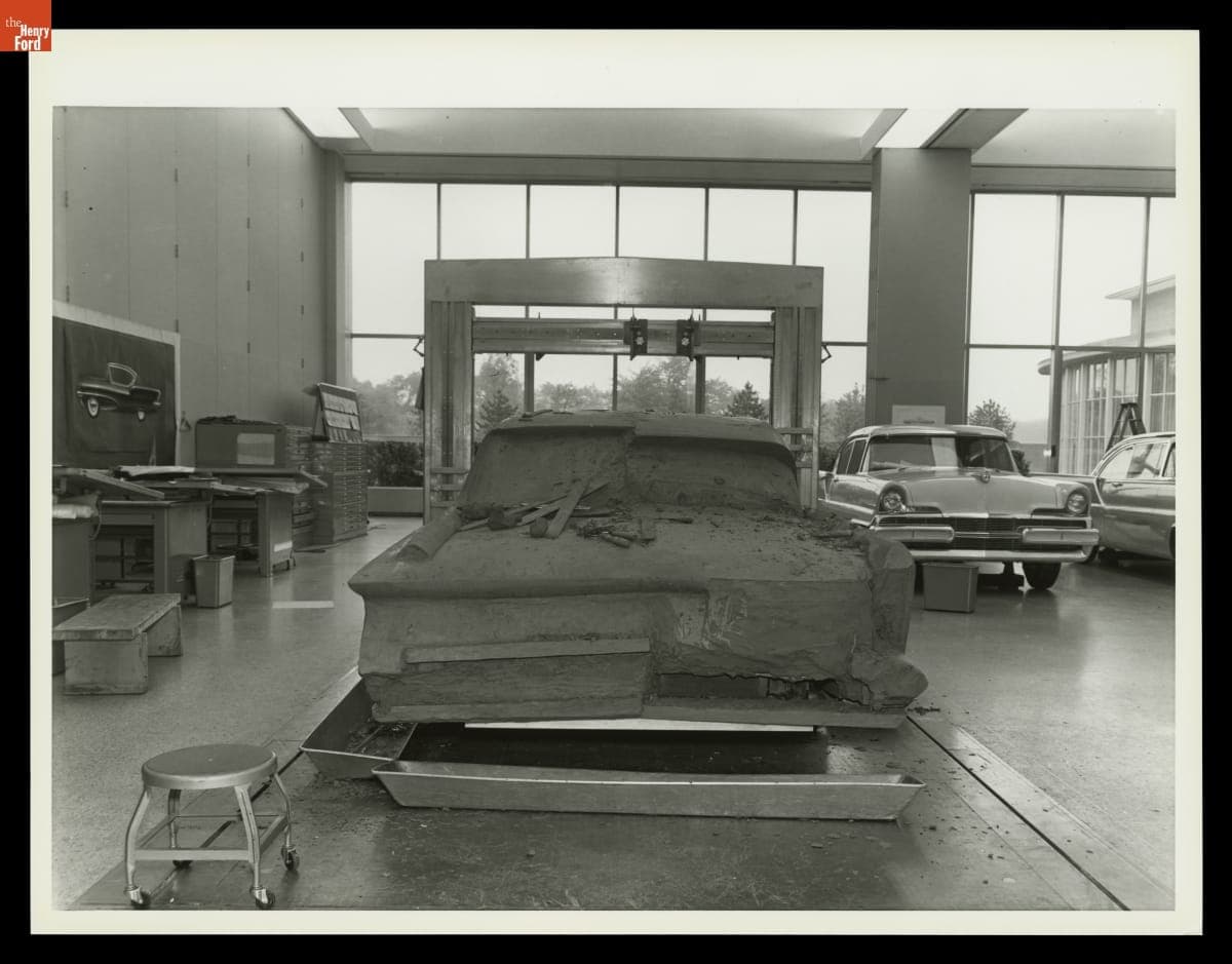 Clay Model of 1958 Lincoln Continental, 1955-1957
