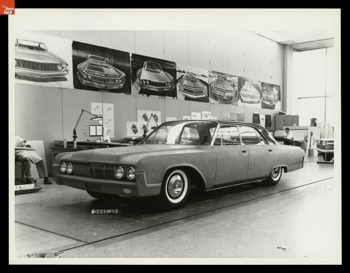 Clay Model of 1961 Lincoln Continental, Design Work circa 1959