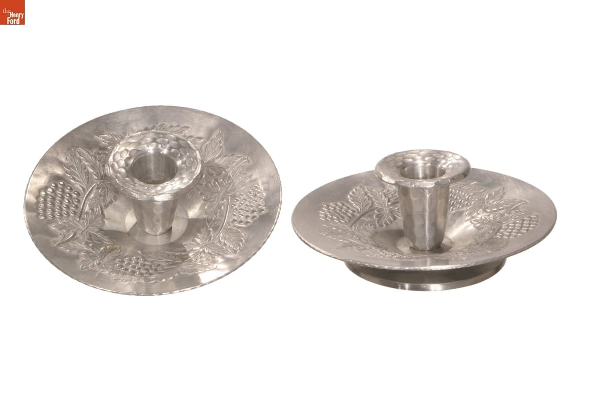 Everlast "Forged Grape" Candlesticks, 1947-1960