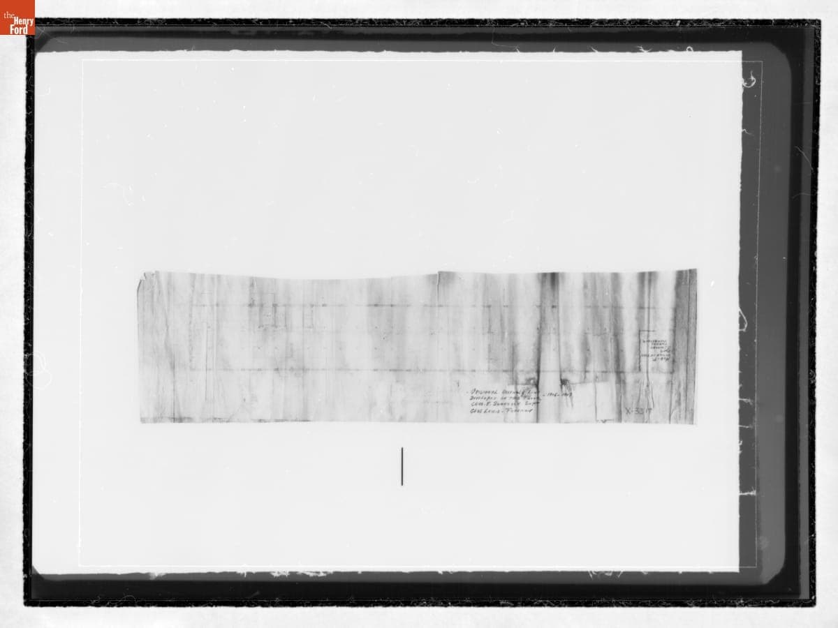 Floor Plan, Ford Motor Company Piquette Avenue Plant, 1906-1907
