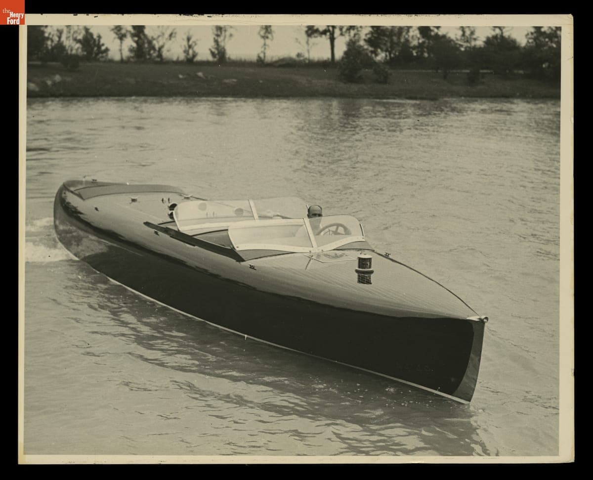 Edsel Ford's Speedboat "Typhoon," June 15, 1934