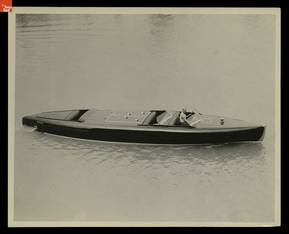 Edsel Ford's Speedboat "Typhoon," June 1934
