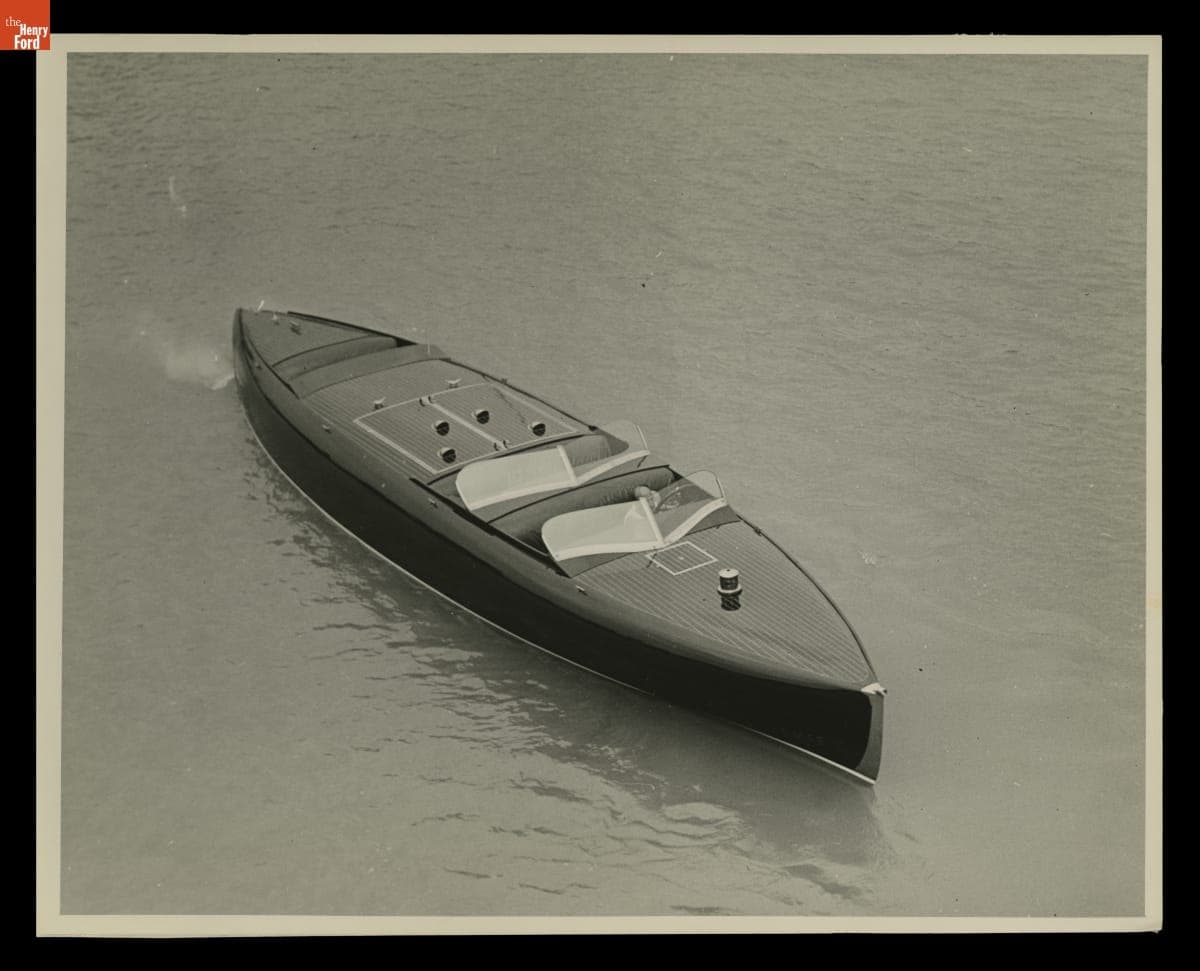 Edsel Ford's Speedboat "Typhoon," June 1934