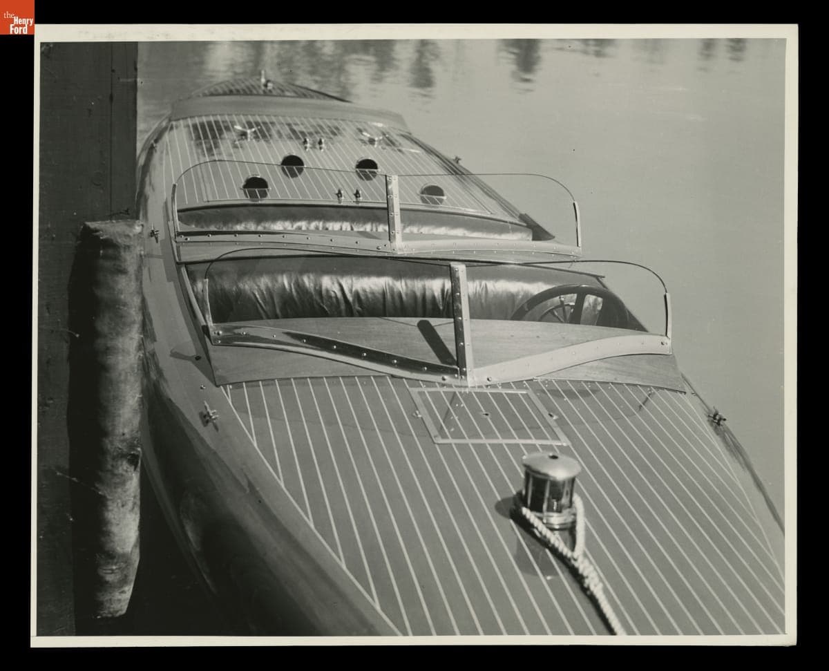 Edsel Ford's Speedboat "Typhoon," June 1934