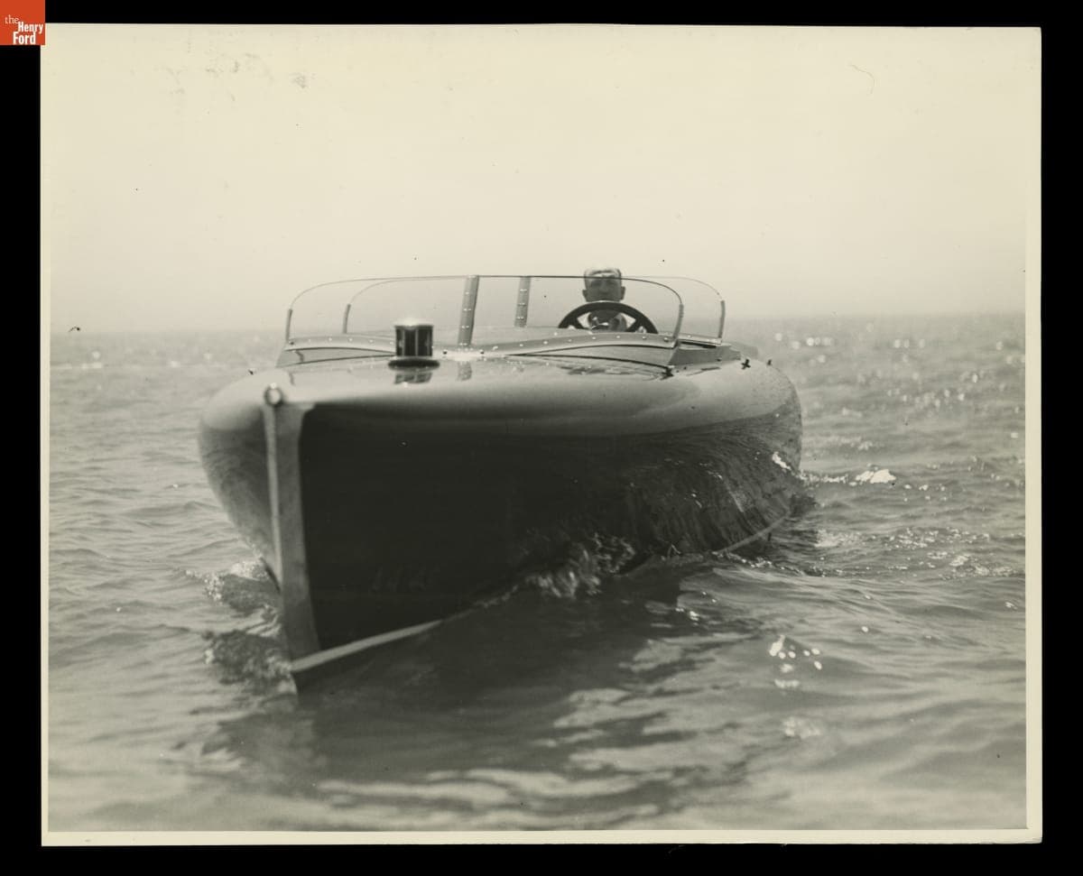 Edsel Ford's Speedboat "Typhoon," June 1934