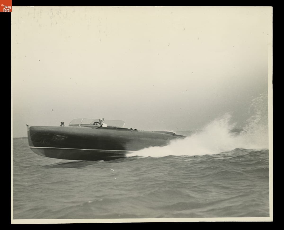 Edsel Ford's Speedboat "Typhoon," June 1934