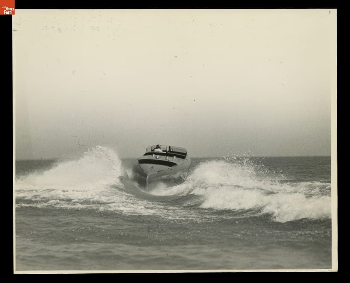 Edsel Ford's Speedboat "Typhoon," June 1934