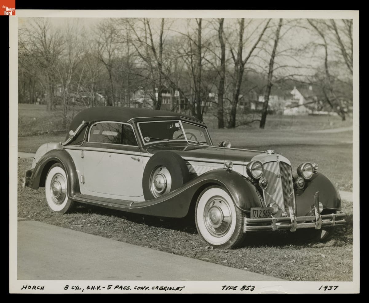 1937 Horch Type 853 Convertible Cabriolet, Photographed in 1940