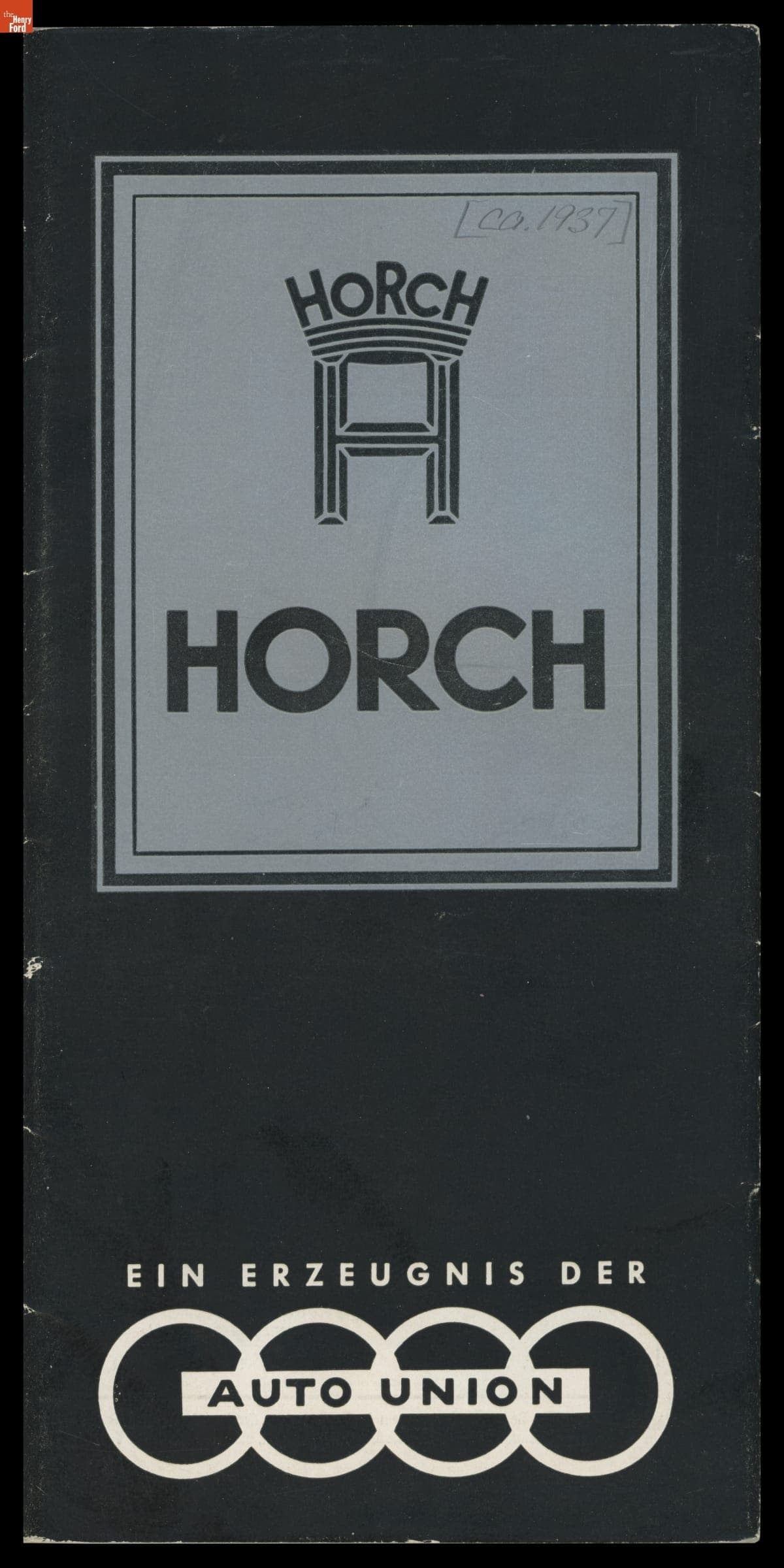 Auto Union Sales Catalog, Horch Brand Automobiles, circa 1937