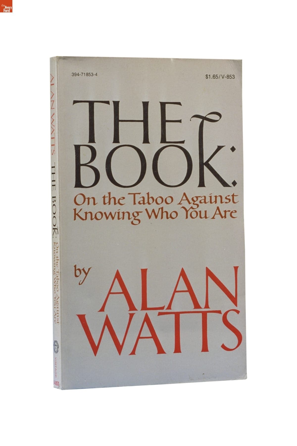 The Book: On the Taboo Against Knowing Who You Are, 1972