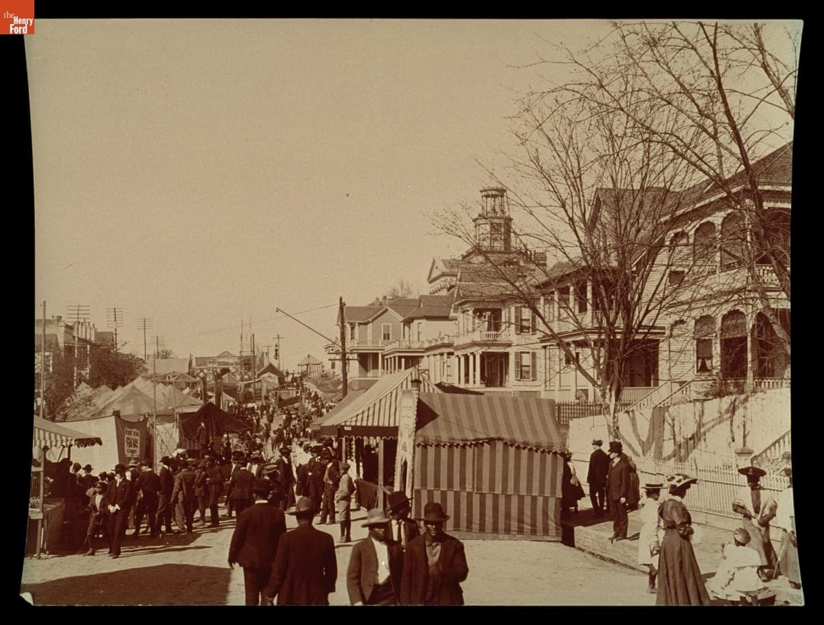 Street Fair in Vicksburg, Mississippi, circa 1900