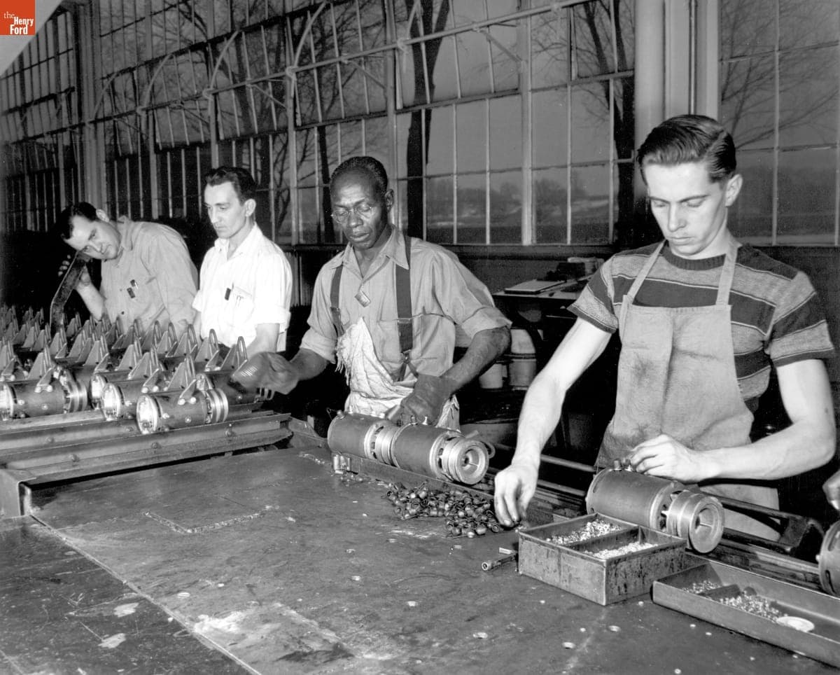 Workers at the Ford Motor Company Plant in Ypsilanti, Michigan, March 13, 1947