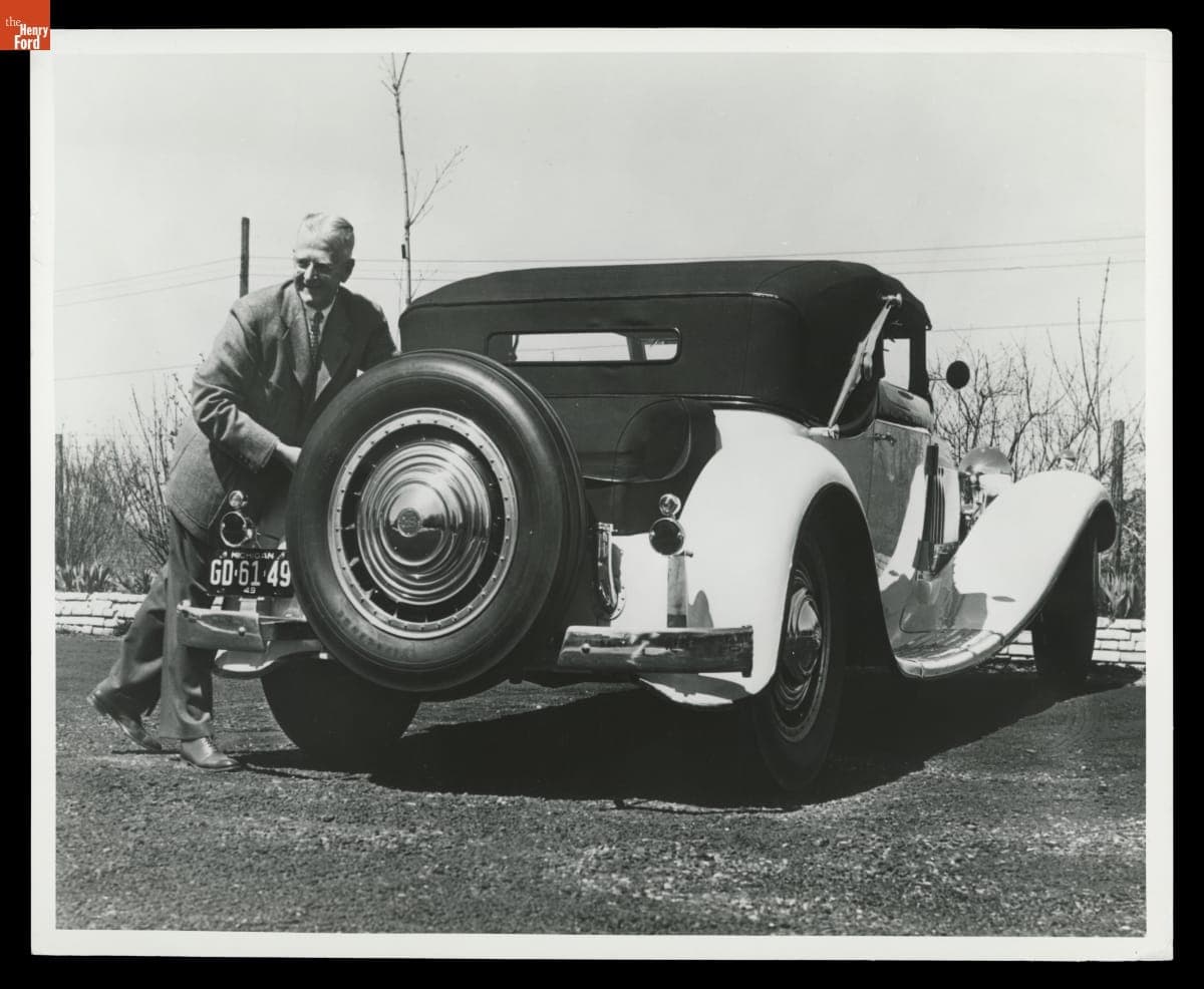 Charles Chayne with His 1931 Bugatti Royale, 1947-1949
