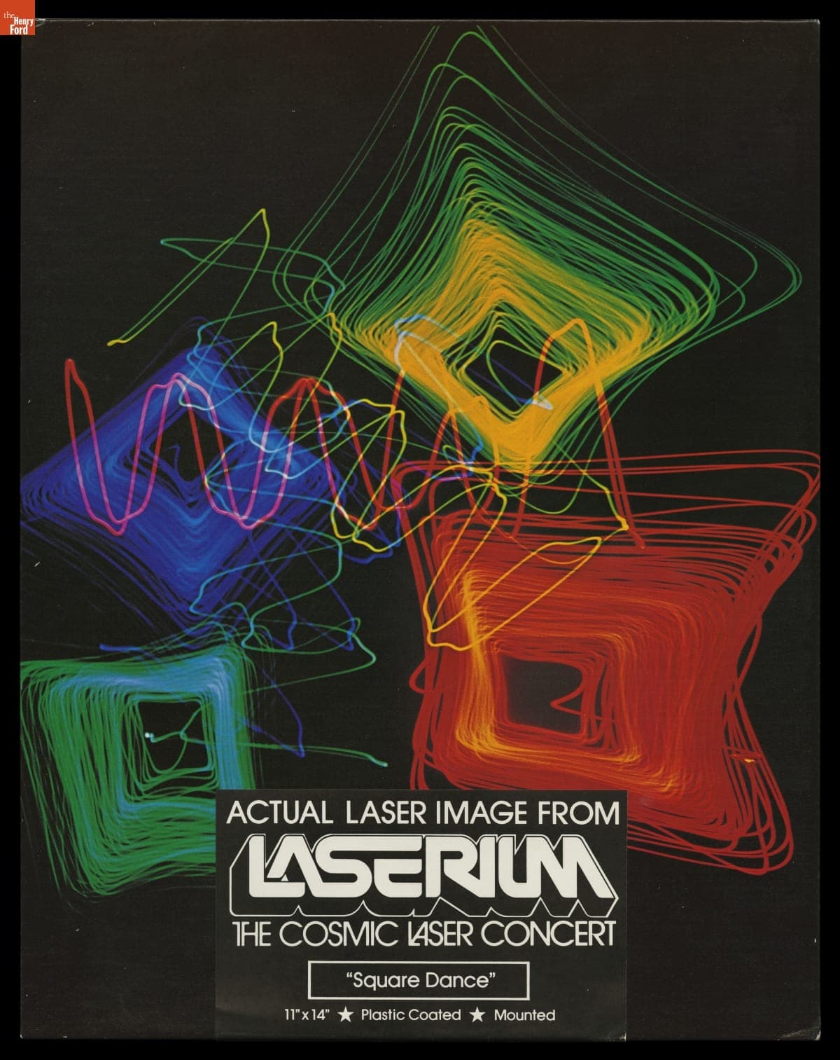 "Square Dance" Laser Image from Laserium: The Cosmic Laser Concert, 1976