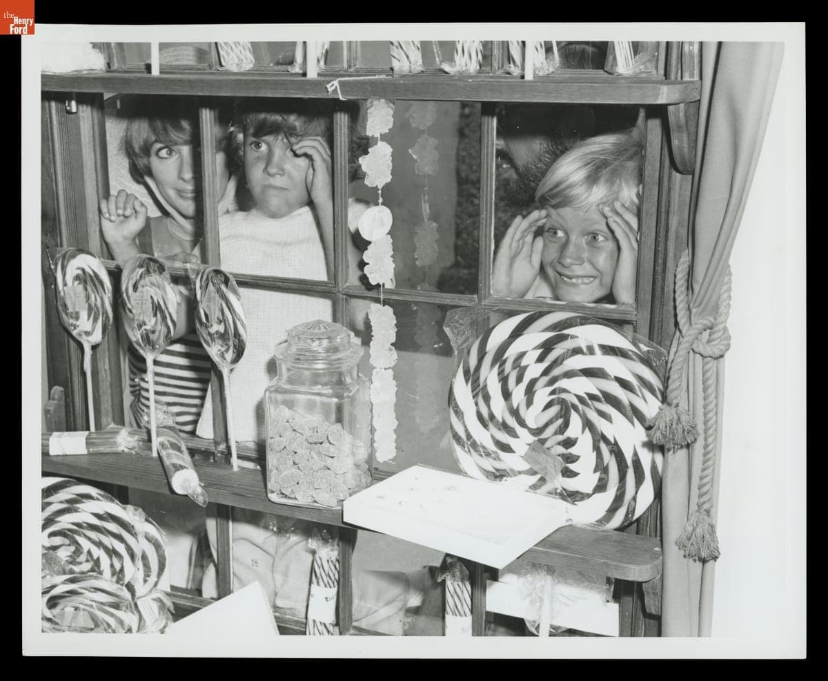 Children Looking into a Candy Store Window, St. Augustine, Florida, circa 1969