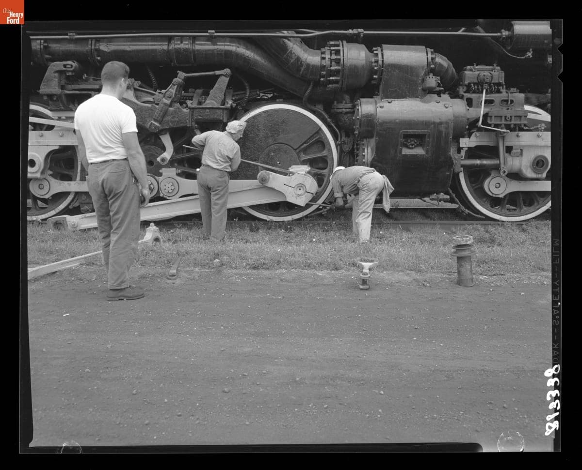 First Attempt to Move the "Allegheny" Locomotive into Henry Ford Museum, August 18, 1956