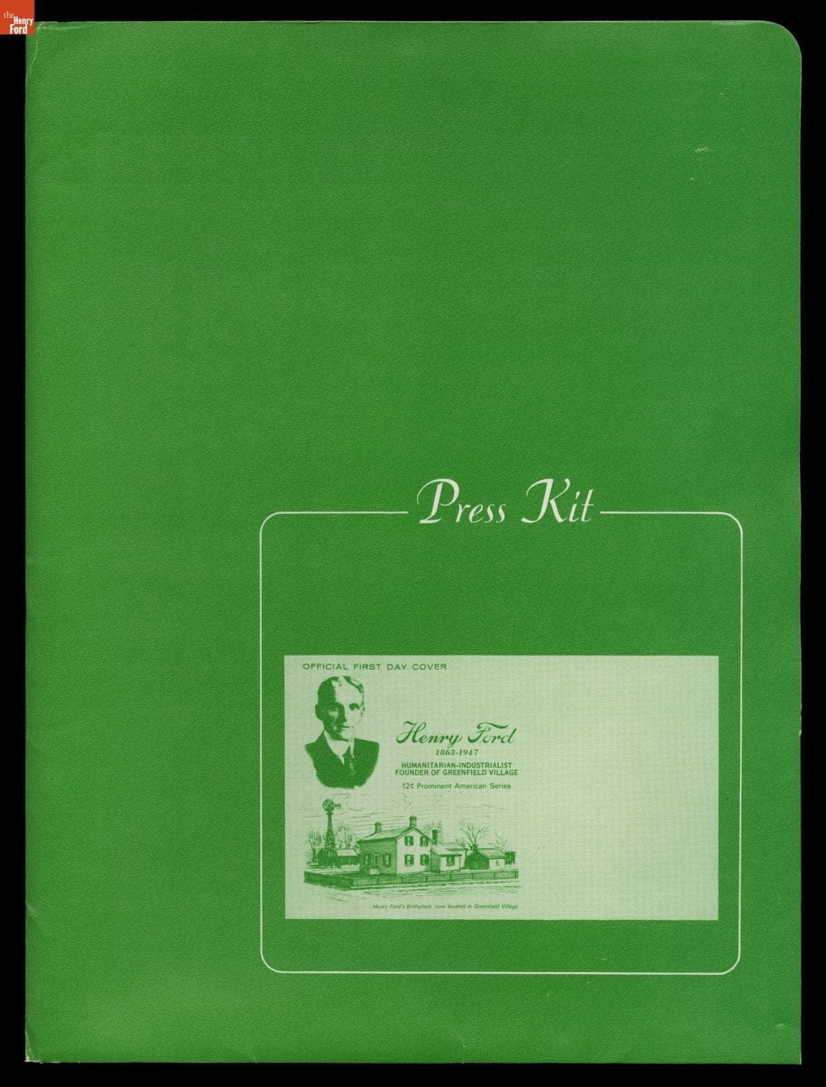 Press Kit for the Dedication of the Henry Ford Postage Stamp in Greenfield Village, July 30, 1968