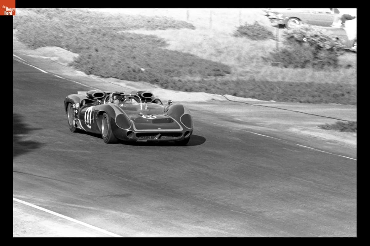 Lola T70 Mark 1 Driven by Rick Muther in the Monterey Grand Prix, Laguna Seca, October 1965