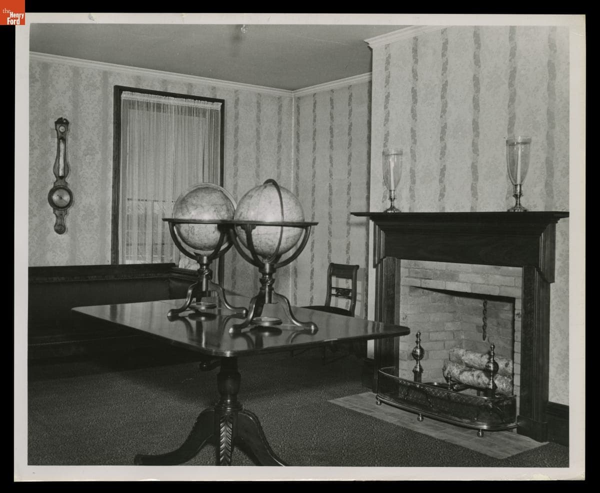 The Study in Noah Webster Home, Greenfield Village, 1947