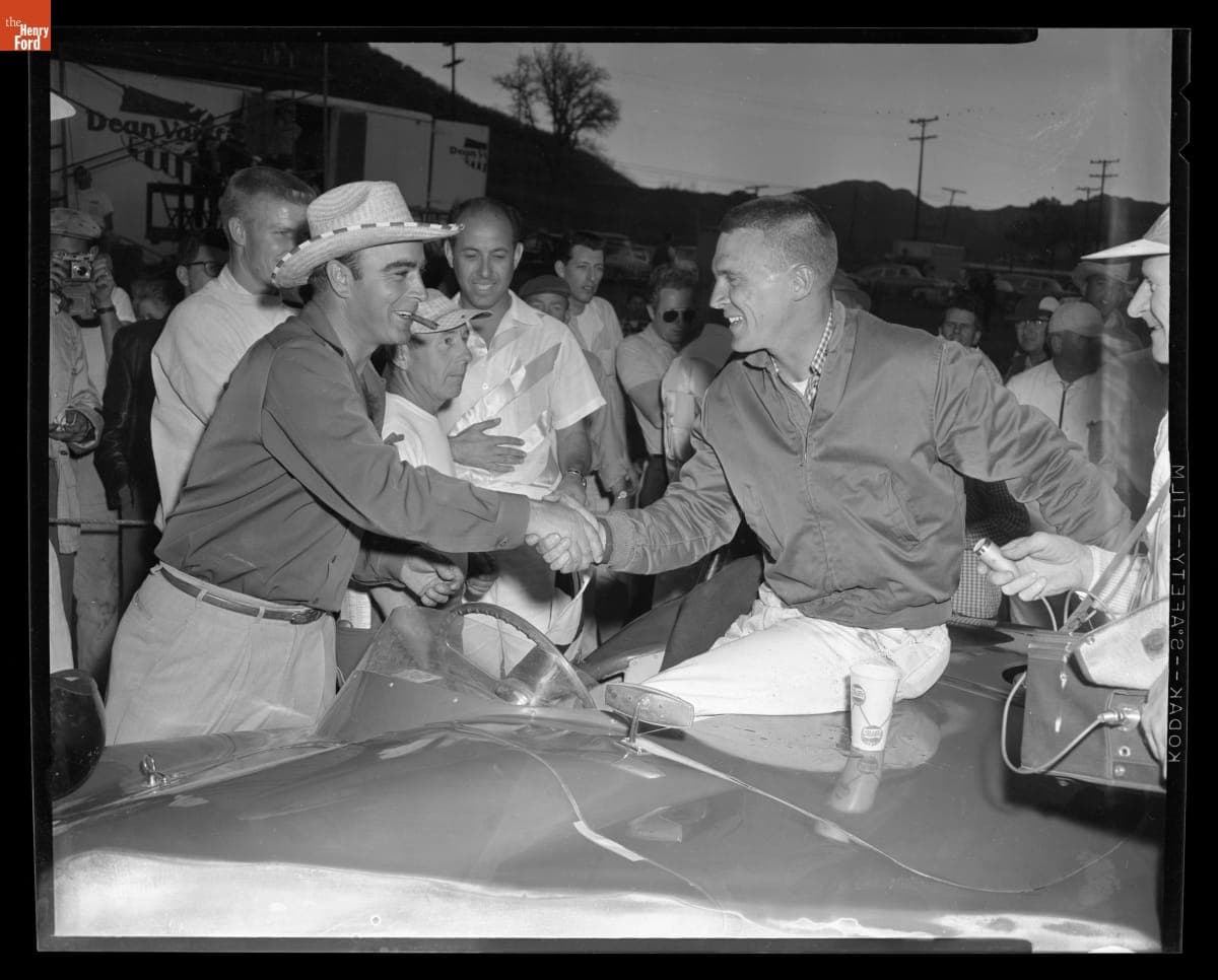 Dan Gurney at the Paramount Ranch Sports Car Road Races, December 1957