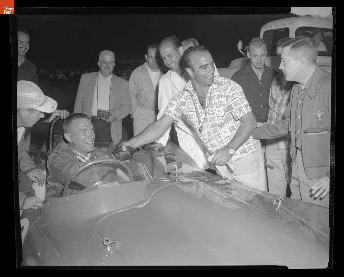 Dan Gurney at the Paramount Ranch Sports Car Road Races, December 1957