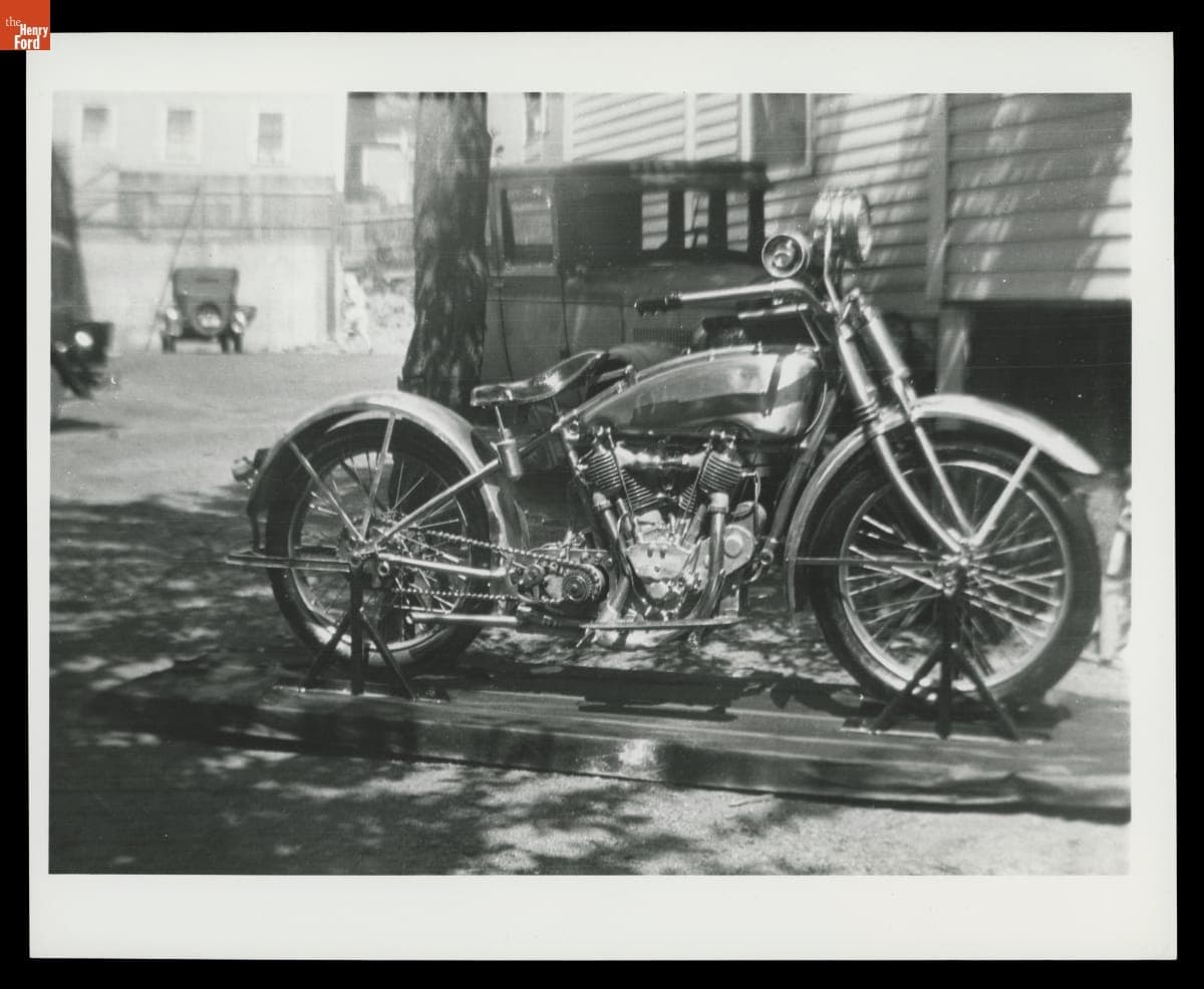 1920 Excelsior Motorcycle Owned by Charles Lindbergh, after Restoration in 1931