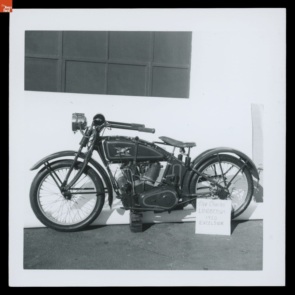 1920 Excelsior Motorcycle Formerly Owned by Charles Lindbergh, after Restoration, 1961-1962