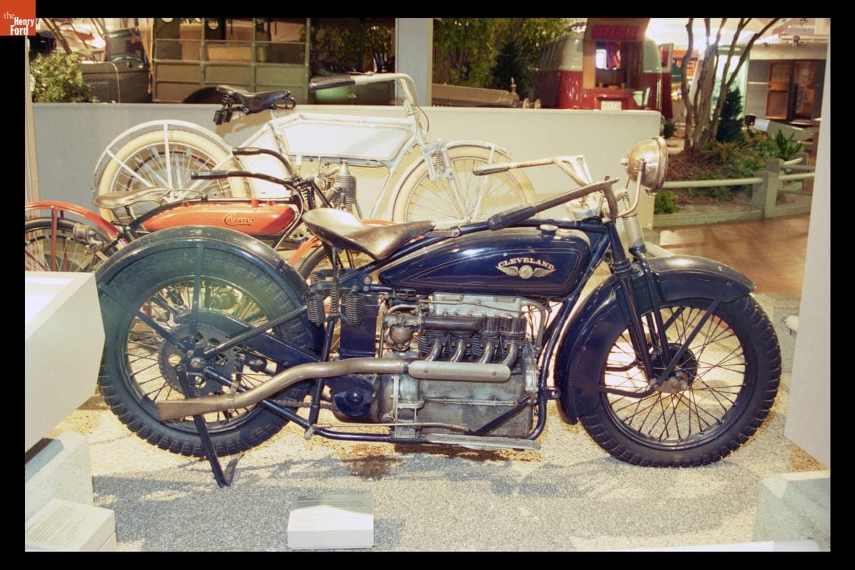 1928 Cleveland Motorcycle, on Exhibit in Henry Ford Museum, February 1996