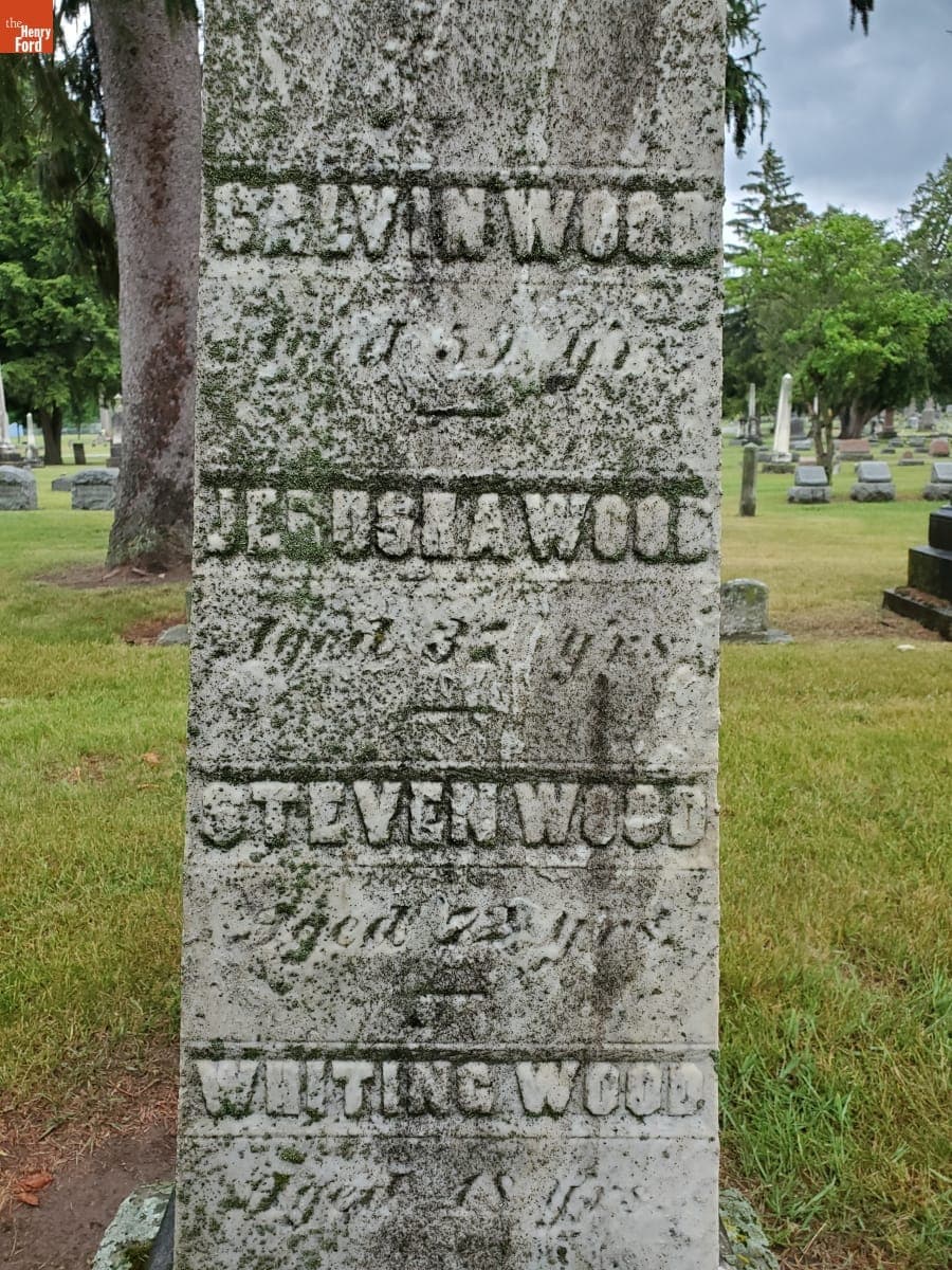 Wood Family Gravesite, Tecumseh, Michigan, June 2021