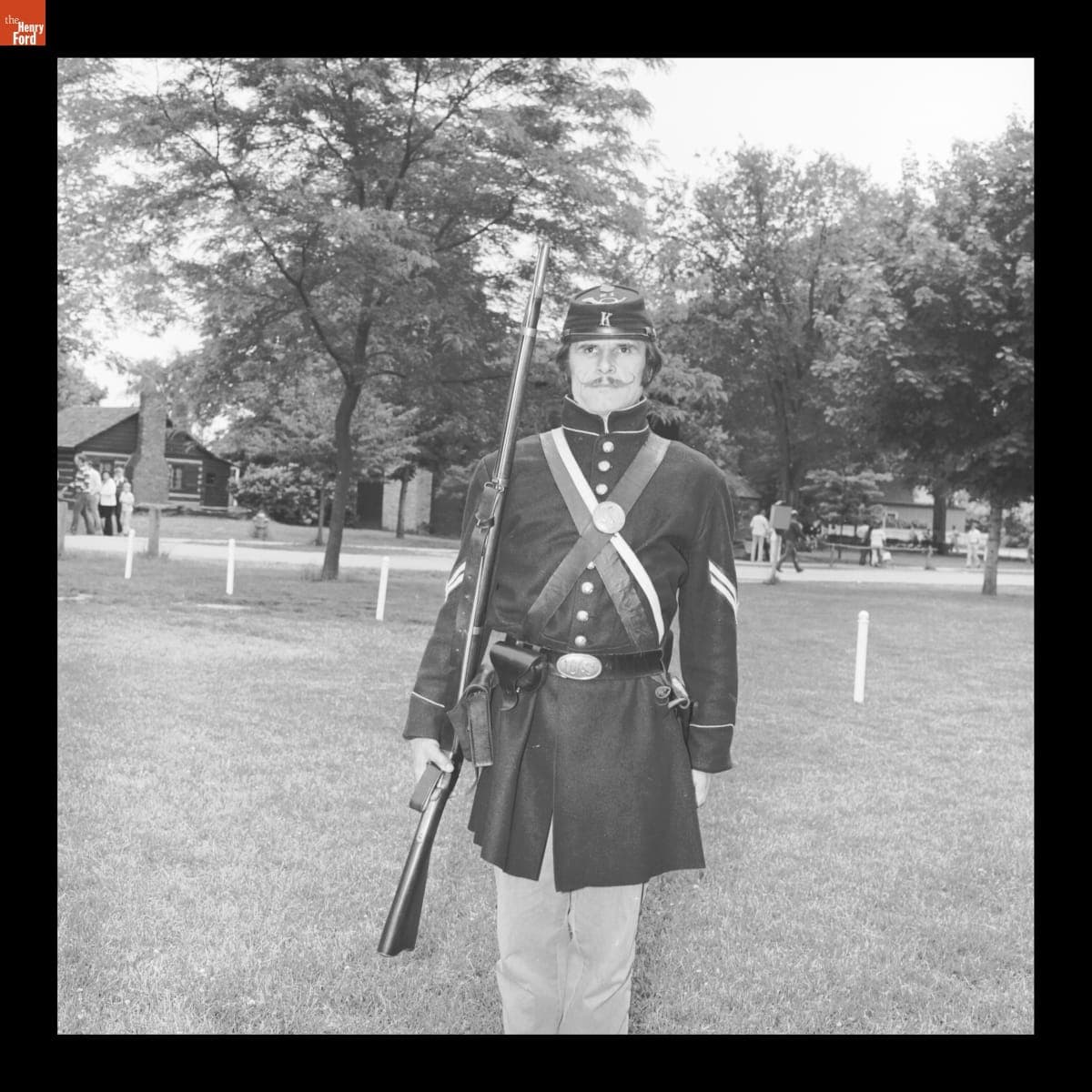 Rudy Ruzicska at Muzzle Loaders Festival in Greenfield Village, June 1978