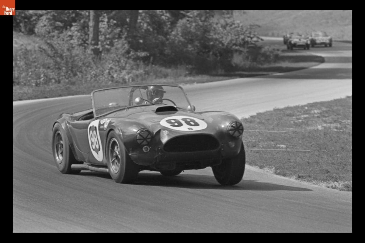 Shelby Cobra Driven by Ken Miles in the Road America 500 Race, September 1963