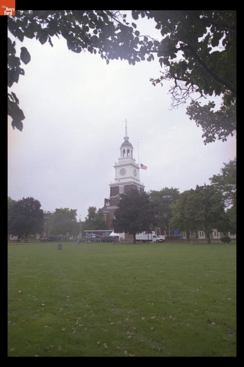 Before the "Peace and Unity" Candlelight Vigil at Henry Ford Museum, September 19, 2001