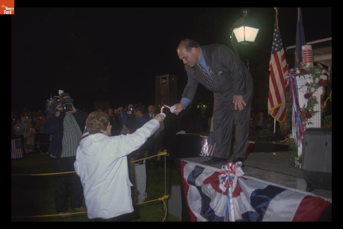"Peace and Unity" Candlelight Vigil at Henry Ford Museum, September 19, 2001