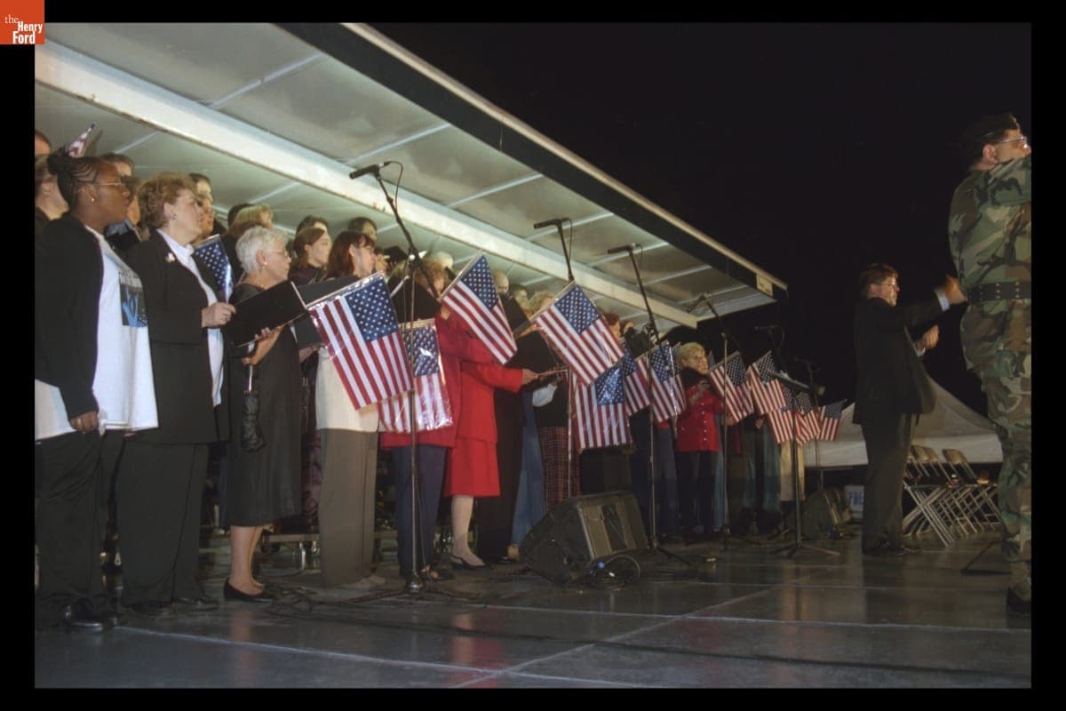 "Peace and Unity" Candlelight Vigil at Henry Ford Museum, September 19, 2001