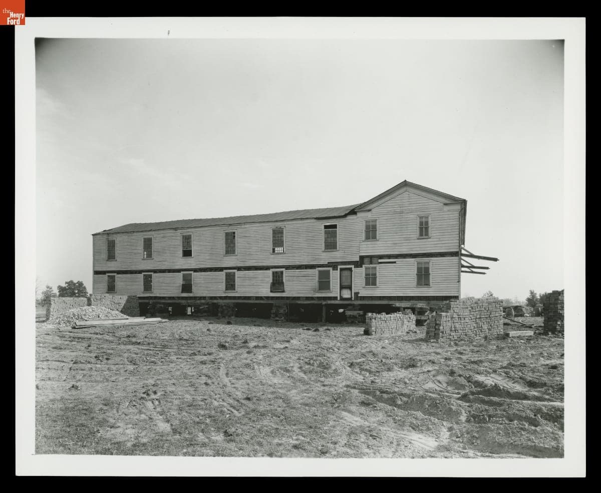 Moving the Botsford Inn, Farmington, Michigan, October 1924