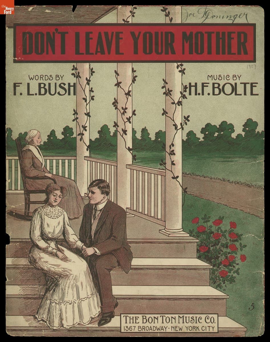 Don't Leave Your Mother, 1909