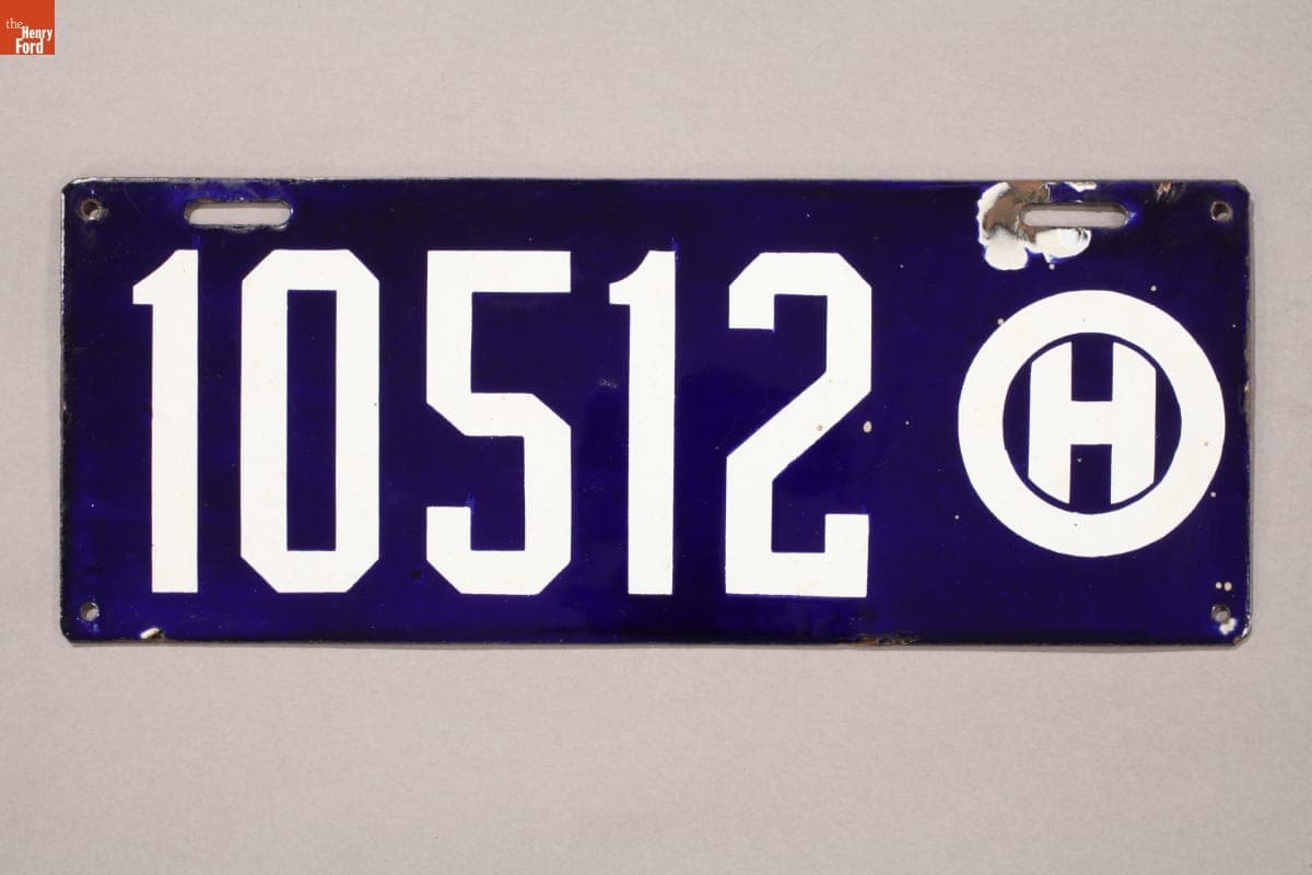 Ohio License Plate, 1908-1909